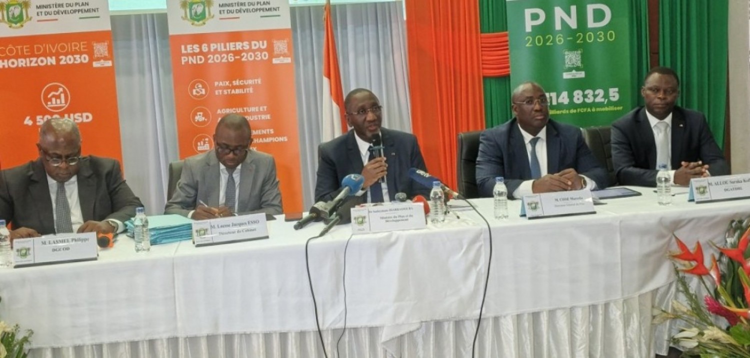 Côte d'Ivoire : Le gouvernement dévoile un PND 2026-2030 de 114 838 milliards FCFA pour propulser le pays vers le statut de nation à revenu intermédiaire supérieur