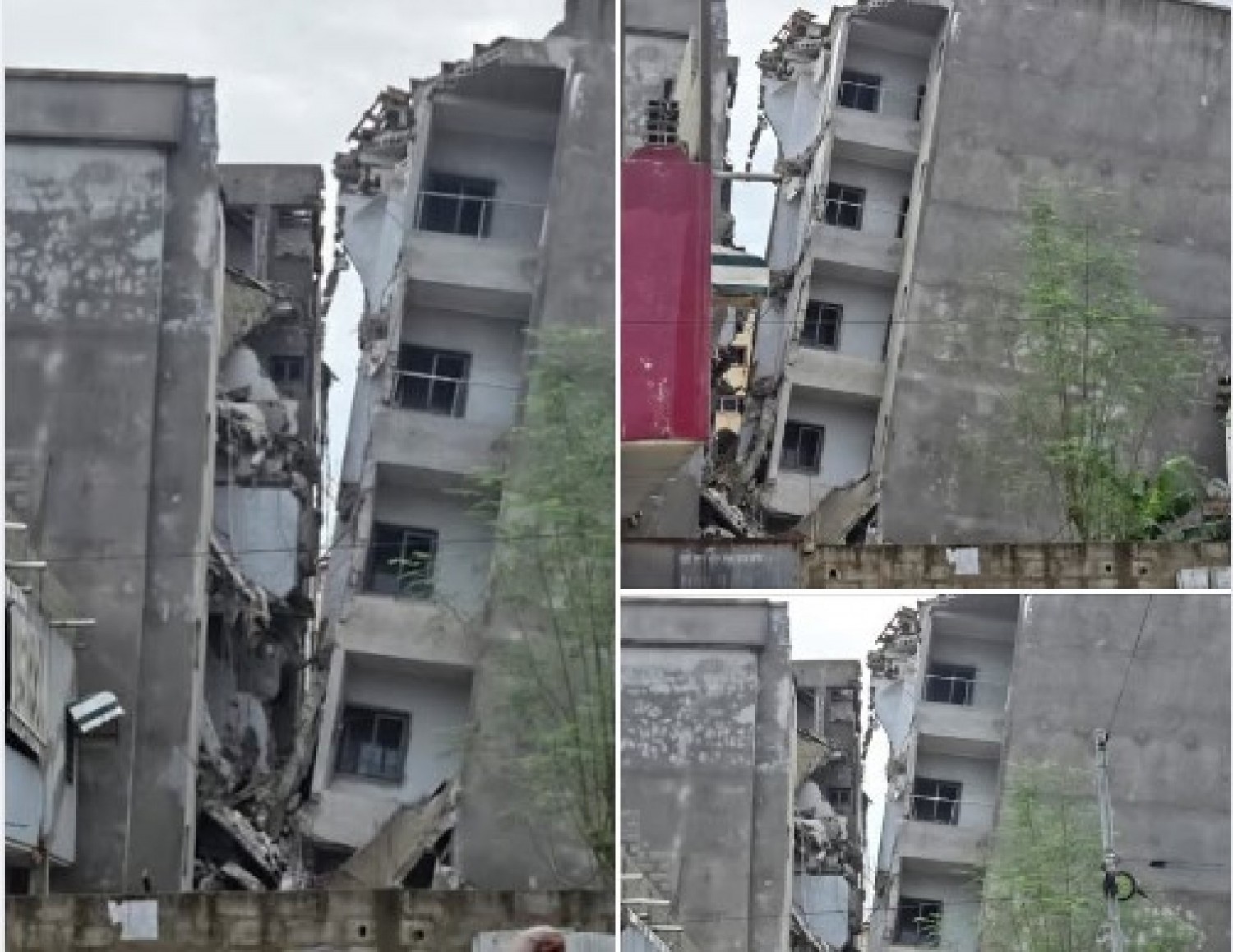 Côte d'Ivoire : Effondrement d'un immeuble de type R+5 en construction à Cocody Faya