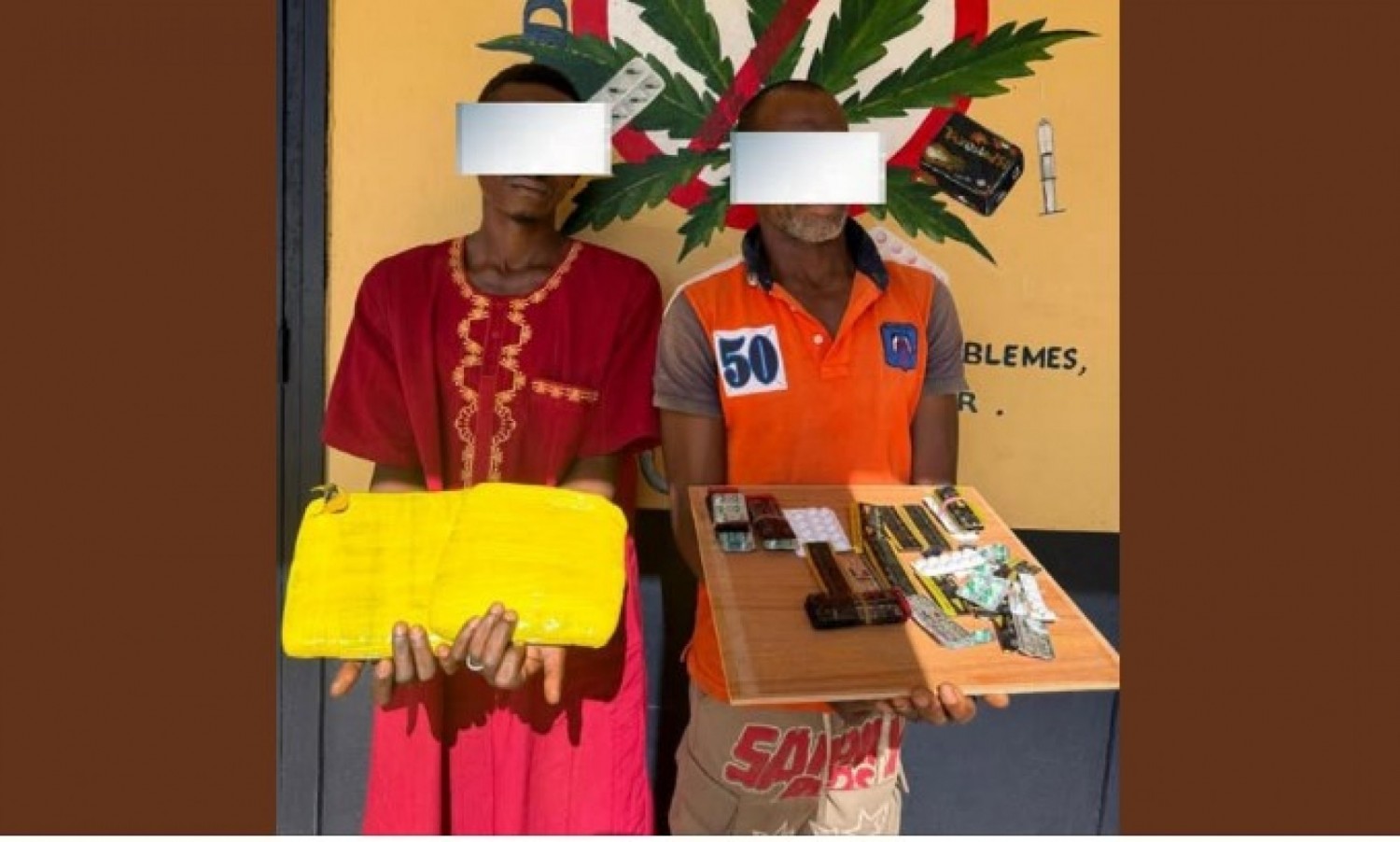 Côte d'Ivoire : Deux individus interpellés avec deux blocs de cannabis