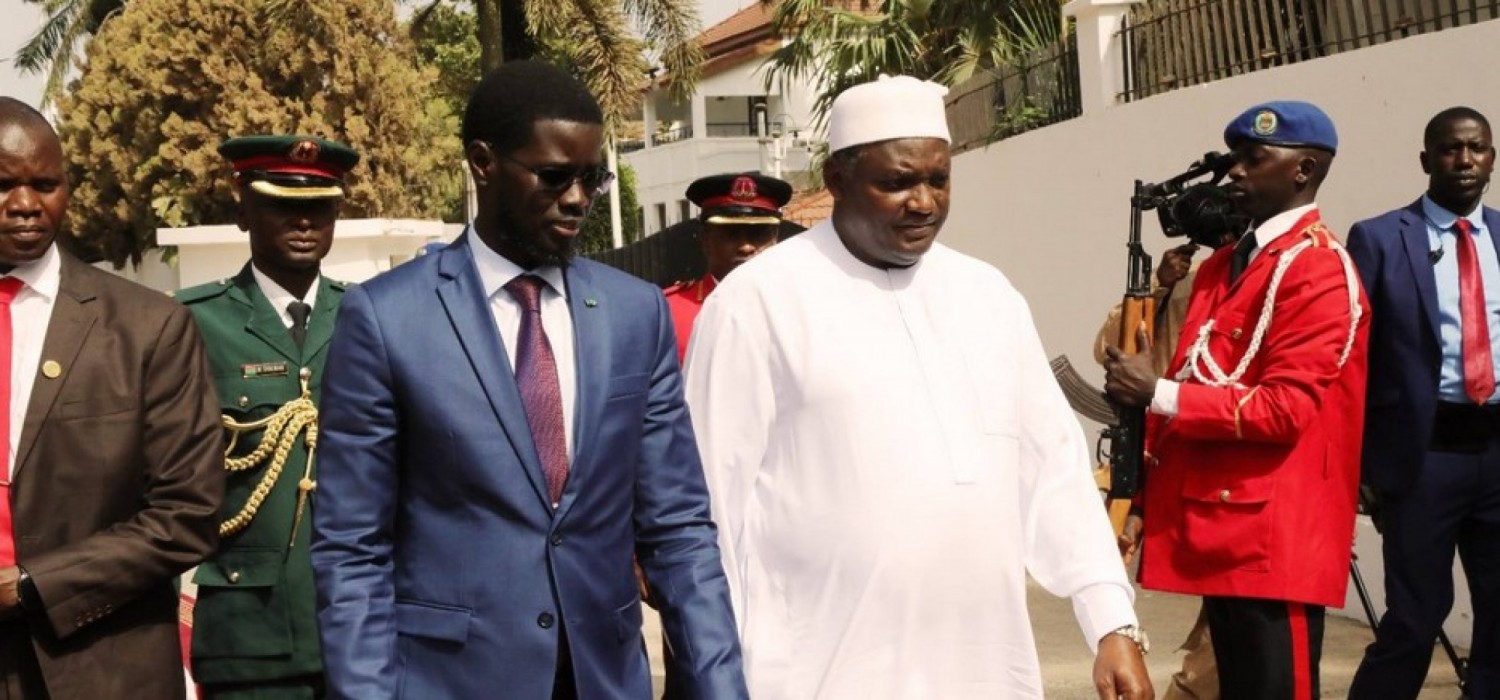 Gambie-Sénégal :  Entretiens à huis clos entre Diomaye Faye et Adama Barrow à Banjul, des dessous