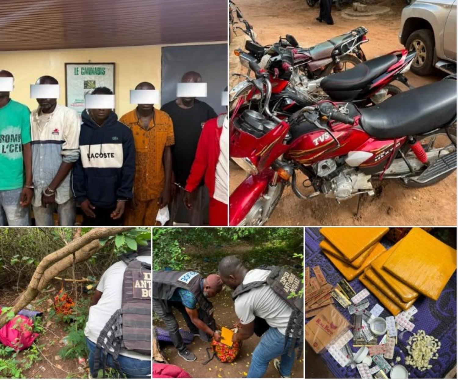 Côte d'Ivoire : Bouaké, activités liées à la vente et à l'usage de drogues dans plusieurs secteurs, 06 individus interpellés