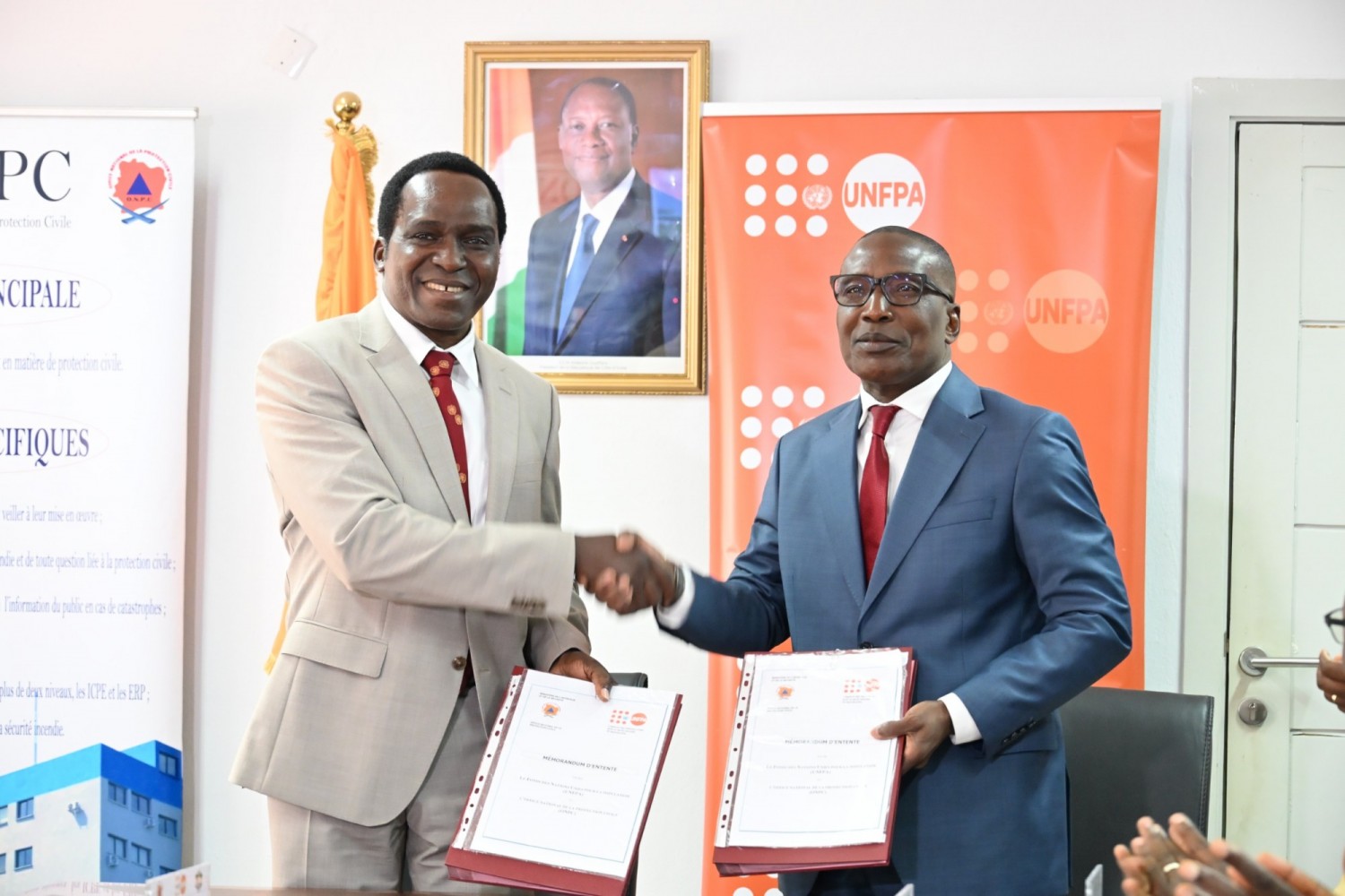 Côte d'Ivoire : Gestion des crises humanitaires, l'UNFPA et l'ONPC scellent un partenariat stratégique