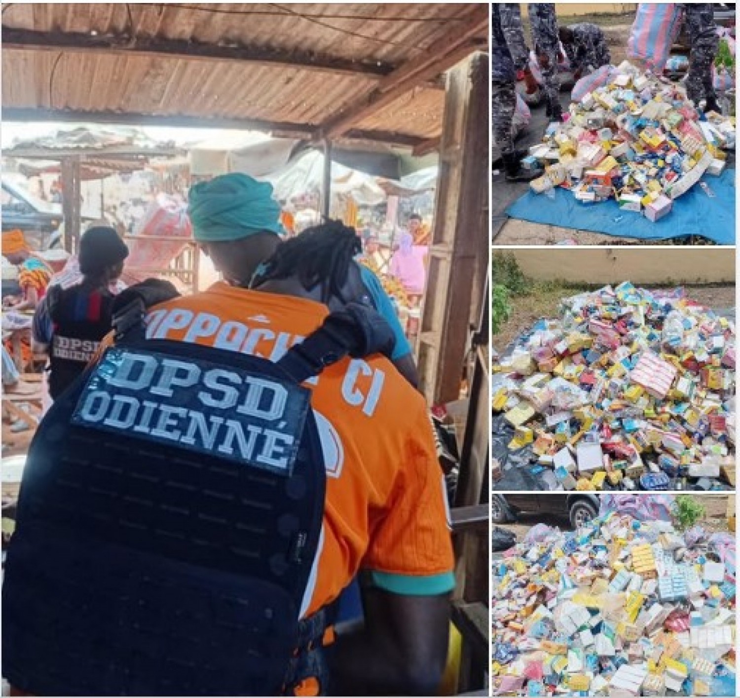 Côte d'Ivoire : Nord, plus de 02 tonnes de « faux »médicaments saisis, valeur estimée à 6, 9 millions ; une présumée vendeuse de drogue interpellée