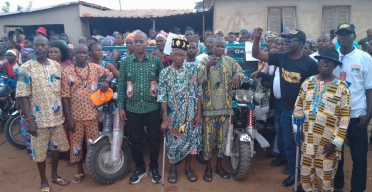 Côte d'Ivoire : Languibonou en fête, Assahoré et Koumoin débarquent, motos et tricycles pleuvent sur 9 villages