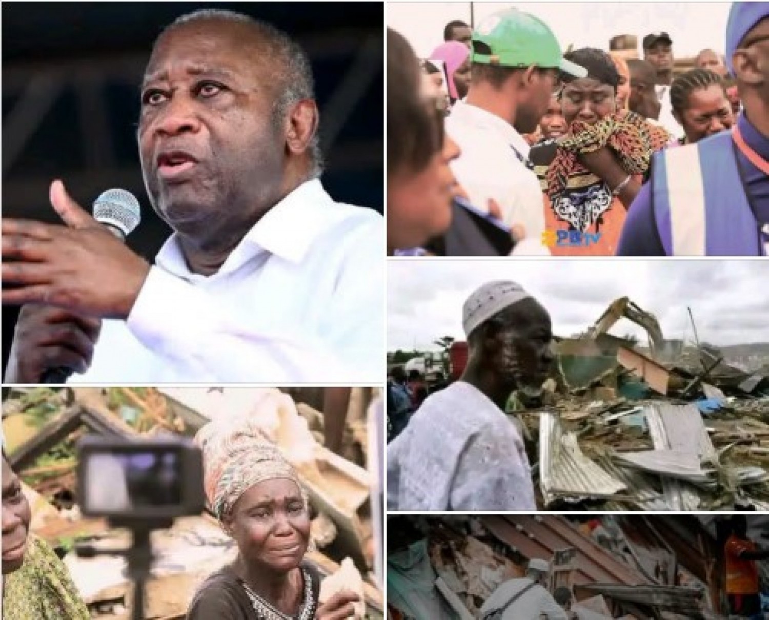 Côte d'Ivoire : Déguerpissement à Koumassi Campement, Gbagbo interpelle l'Etat afin d'assumer pleinement ses responsabilités  en faveur des  familles sinistrées