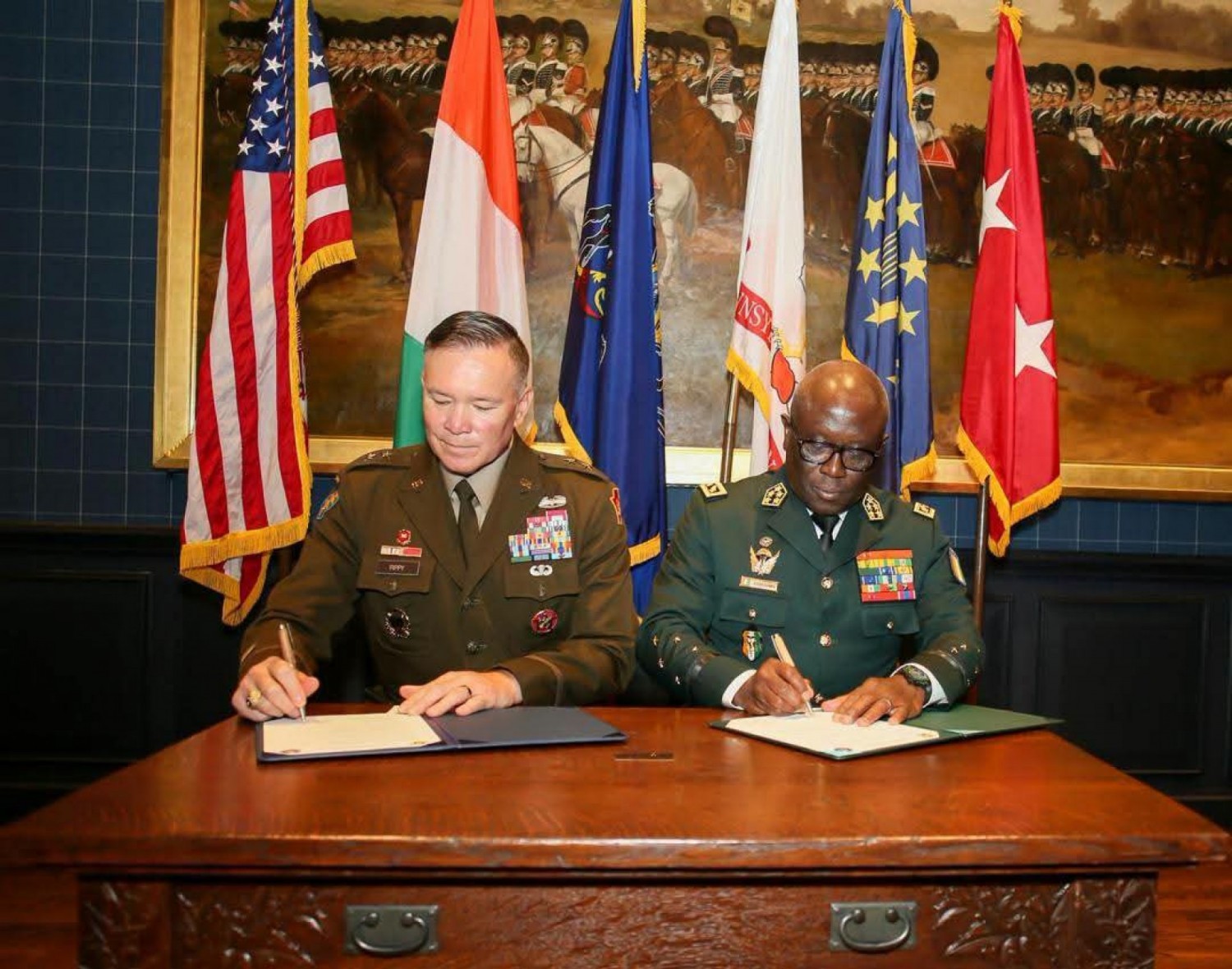 Côte d'Ivoire-USA : Signature d'un partenariat stratégique autour de 04 axes majeurs entre les FACI et l'Etat de Pennsylvanie