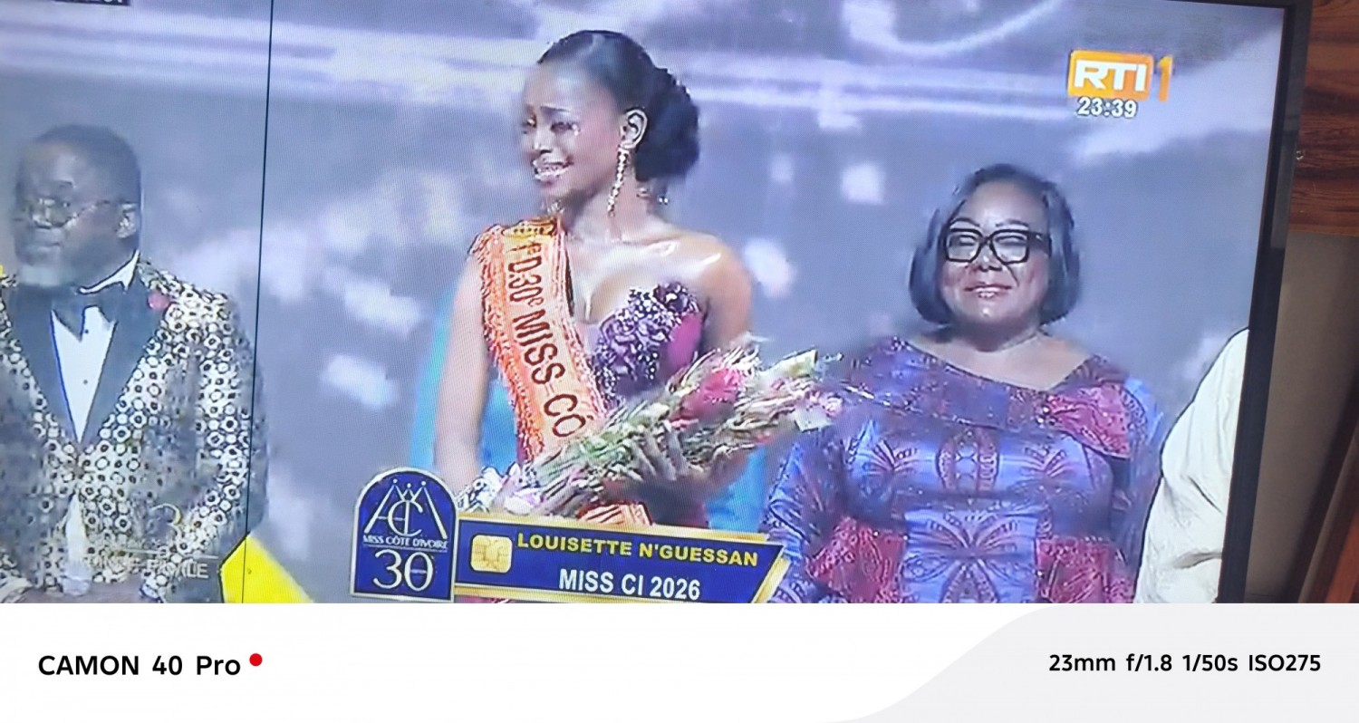 Miss Côte d'Ivoire 2026 : Louisette N'Guessan sacrée reine de beauté au terme d'une finale grandiose