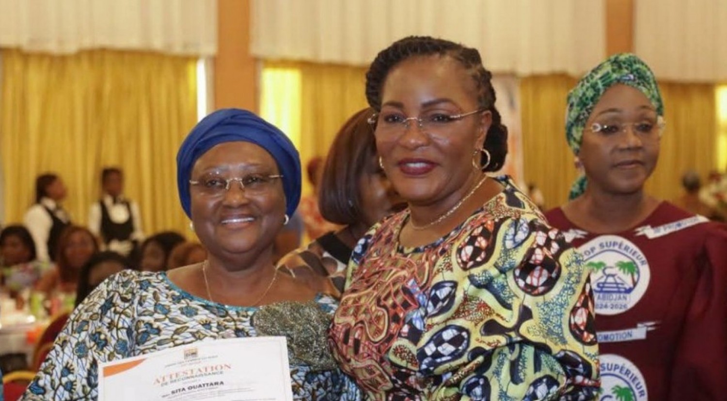 Côte d'Ivoire : UF-RHDP, Sita Ouattara sœur cadette du Chef de l'Etat distinguée pour son engagement au service du parti