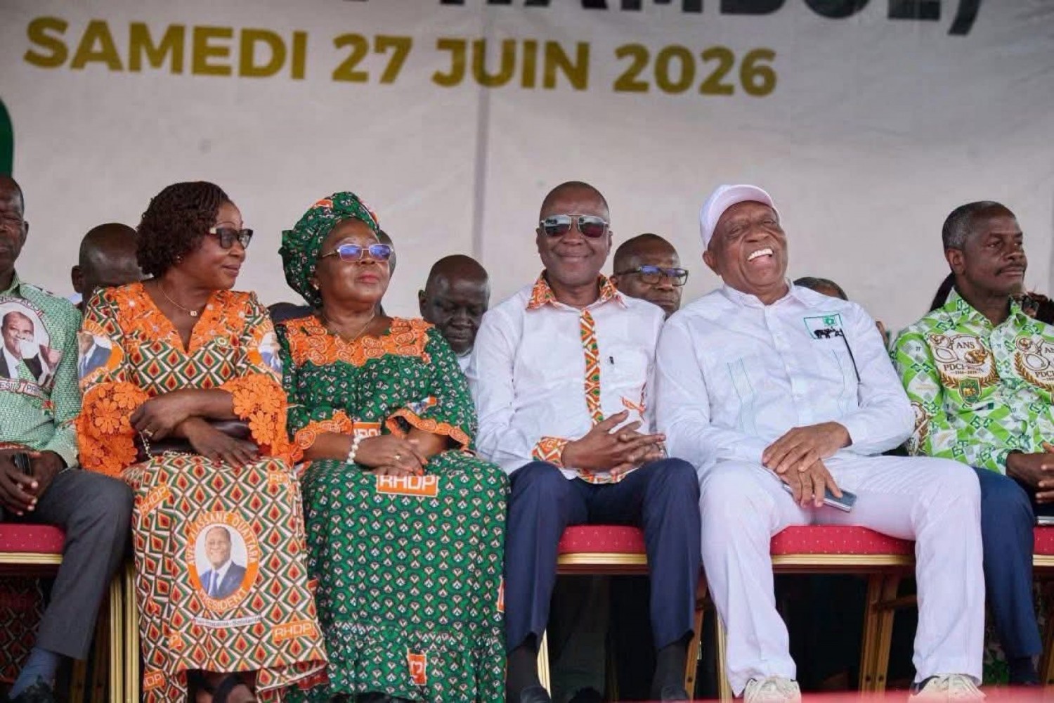 Côte d'Ivoire : 80è anniversaire du PDCI à Bouaké, le sens de la présence d'une forte délégation du RHDP  conduite par Amadou Koné