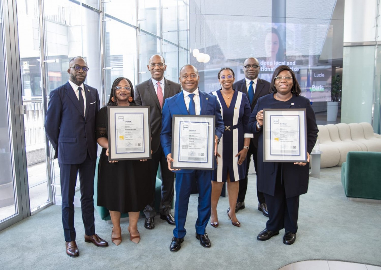 Côte d'Ivoire : Solidité financière, NSIA Banque Côte d'Ivoire décroche à nouveau la certification MSI 20000 à Paris