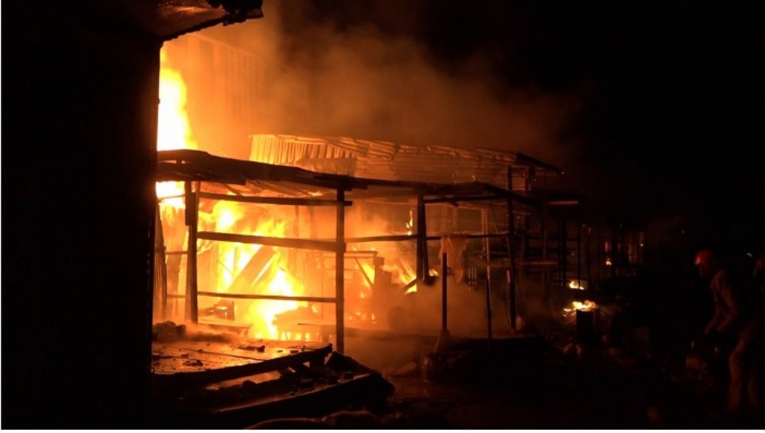 Côte d'Ivoire : Le marché de Bondoukou ravagé dimanche par un incendie, l'origine serait un court-circuit électrique