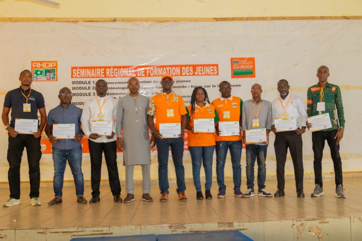 Côte d'Ivoire : Haut-Sassandra, 16 départements politiques du Haut-Sassandra à l'école de la formation avec l'UJ-RHDP