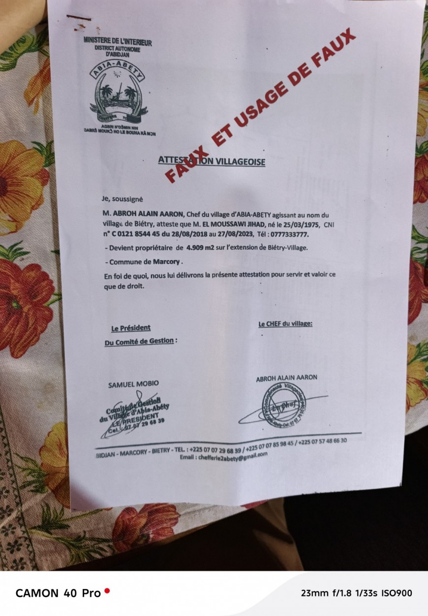 Côte d'Ivoire : Guerre de chefferie au village d'Abia-Abety, l'ancien chef conteste sa destitution, l'actuel défend sa légitimité, l'affaire devant le Conseil d'État