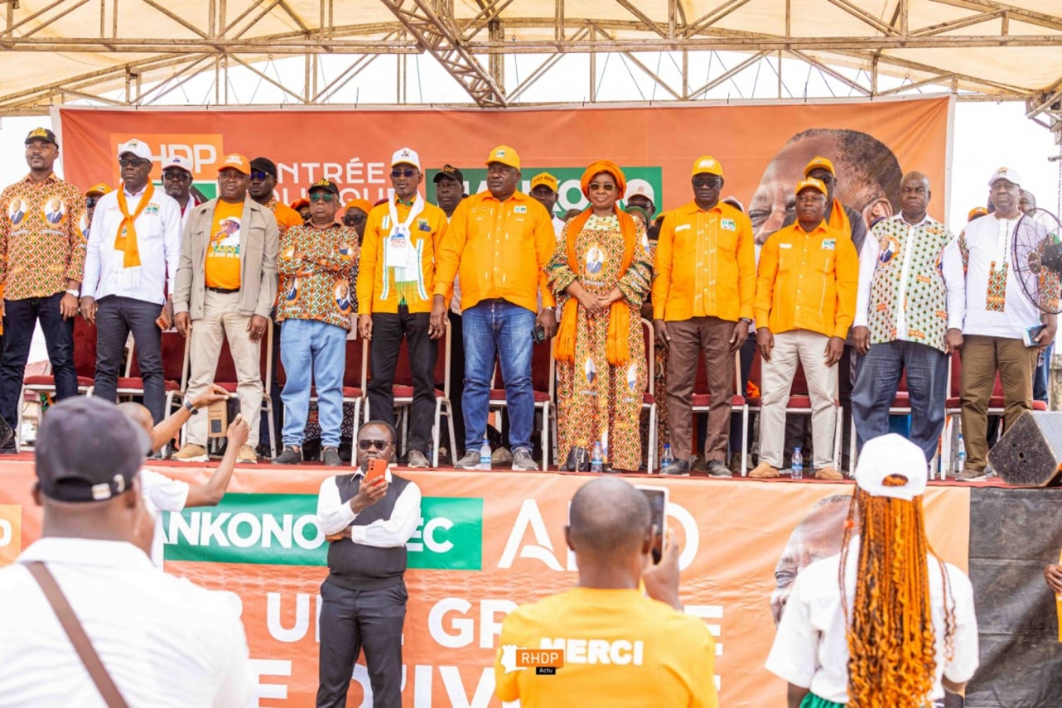 Côte d'Ivoire : Mankono, le RHDP en démonstration de force lance ses activités politiques sous le signe de l'unité et la cohésion