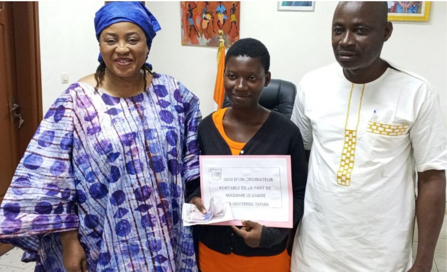 Côte d'Ivoire :  Célébration de l'Excellence avec la récompense de la meilleure élève de la région de la Nawa