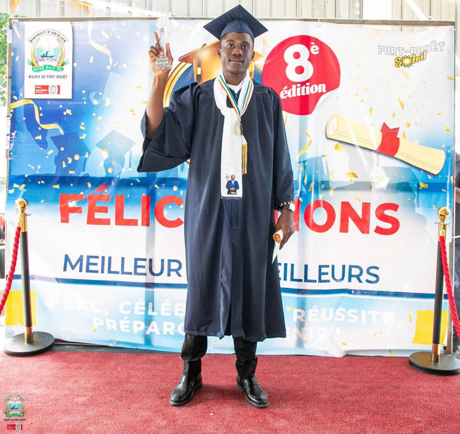 Côte d'Ivoire : Port-Bouët, le meilleur Bachelier reçoit une bourse d'études de 03 ans dans une université française