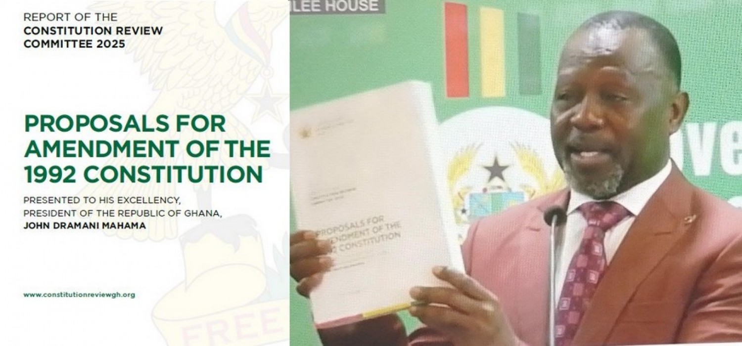 Ghana :  Reformes en vue, mandat du Président et des députés porté à 5 ans, candidature à 35 ans, référendum à venir
