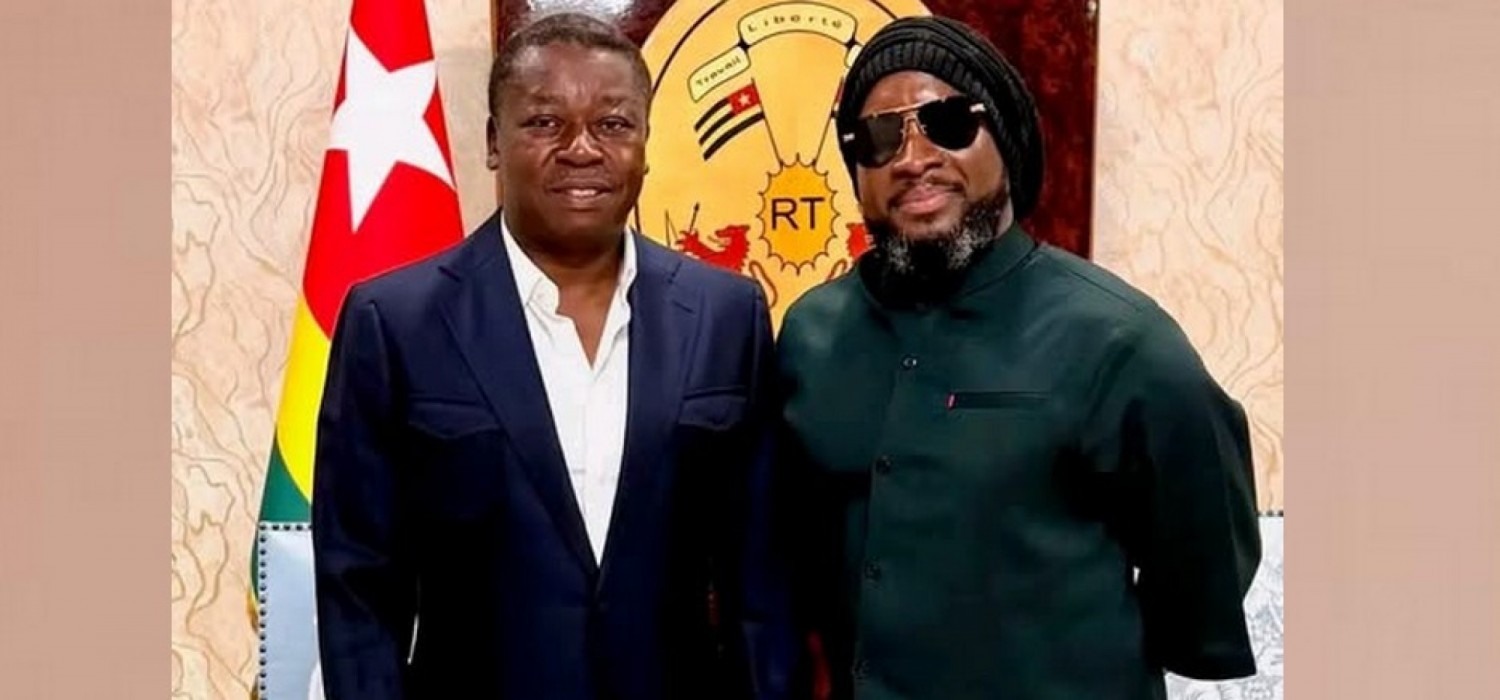 Togo :  L'artiste gospel Sonnie Badu rencontre le PC avant le concert Glory Night à Lomé