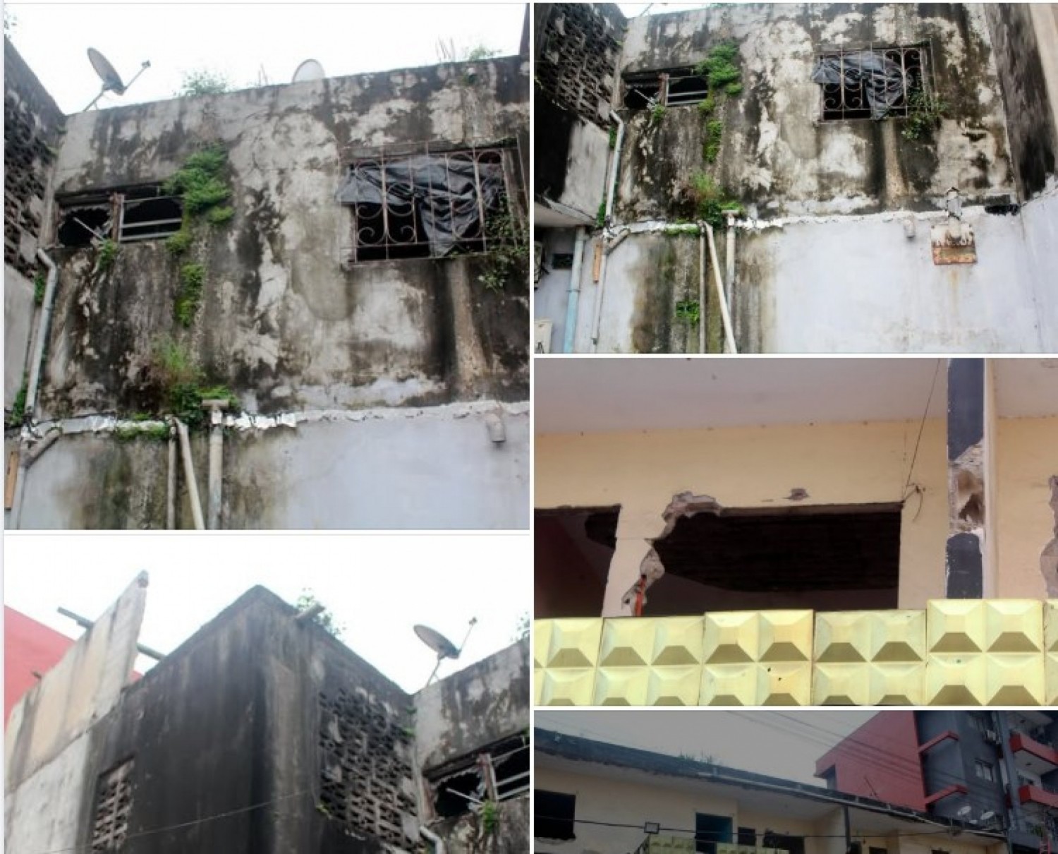 Côte d'Ivoire : Yopougon, démolition d'un bâtiment R+1 menaçant de s'effondrer