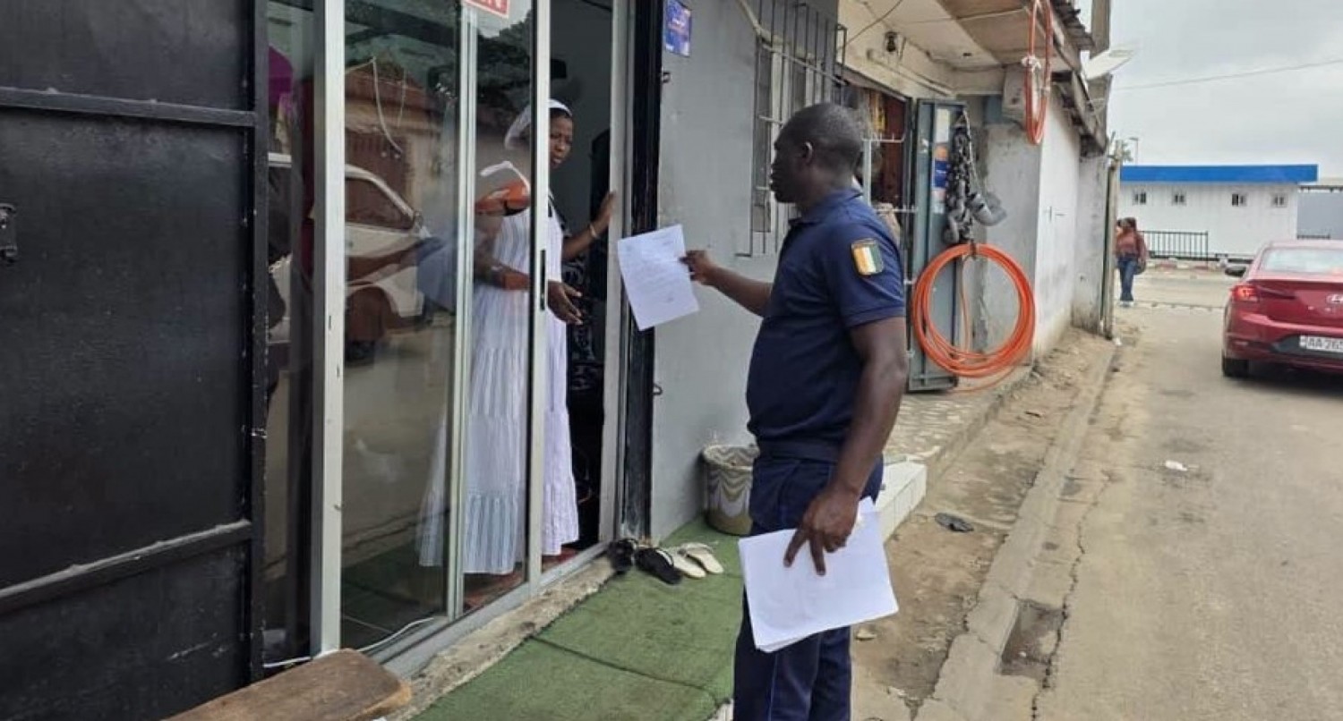 Côte d'Ivoire : Marcory, opération de distribution de mises en demeure pour la libération du domaine public