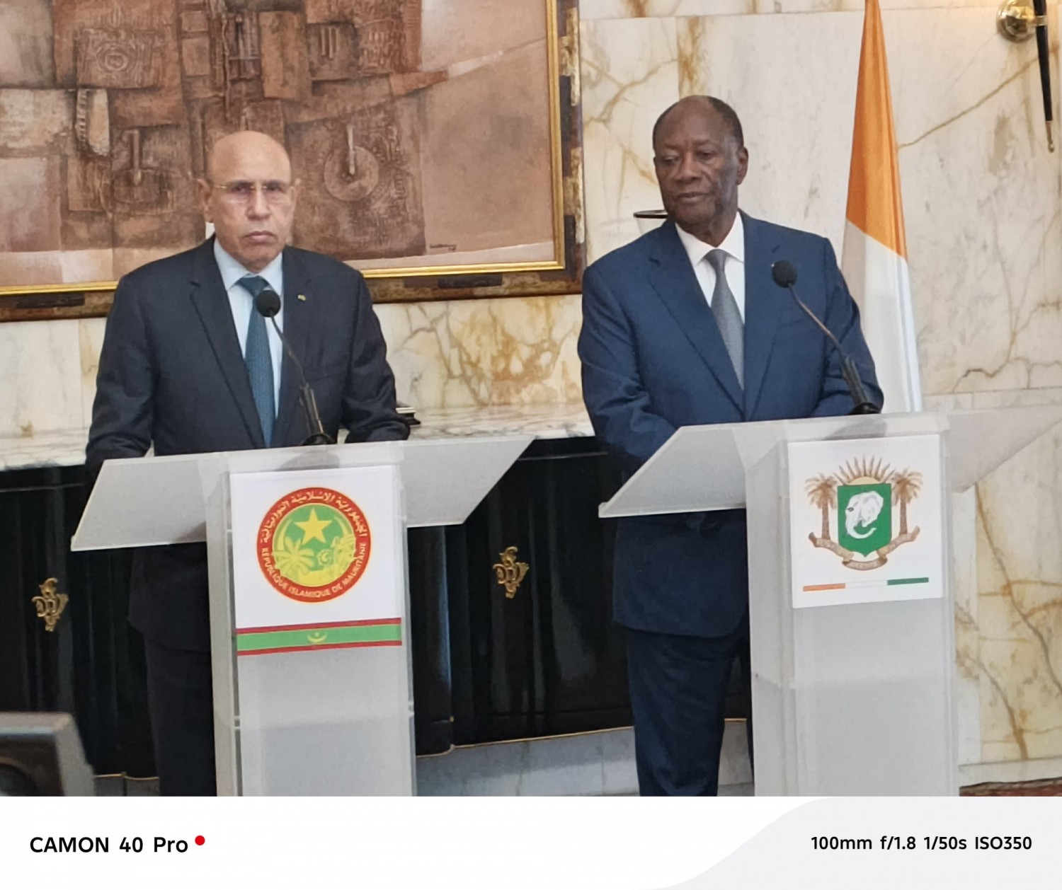Côte d'Ivoire–Mauritanie : En visite à Abidjan, Ouattara et Ghazouani scellent leur entente face aux défis régionaux