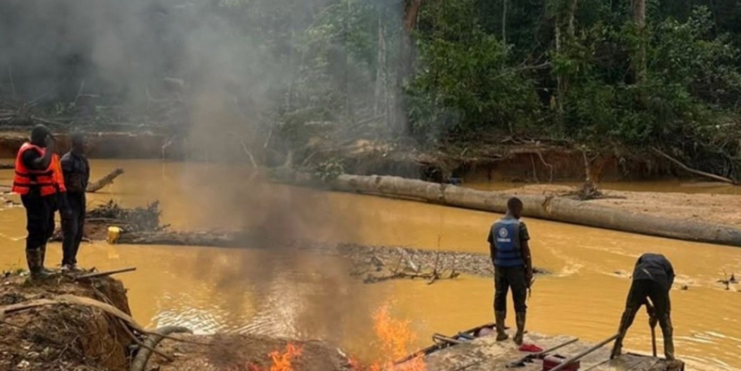 Côte d'Ivoire : Lutte contre l'orpaillage illégal, la Gendarmerie a déguerpi 1114 sites et interpellé 1531 individus en sept mois
