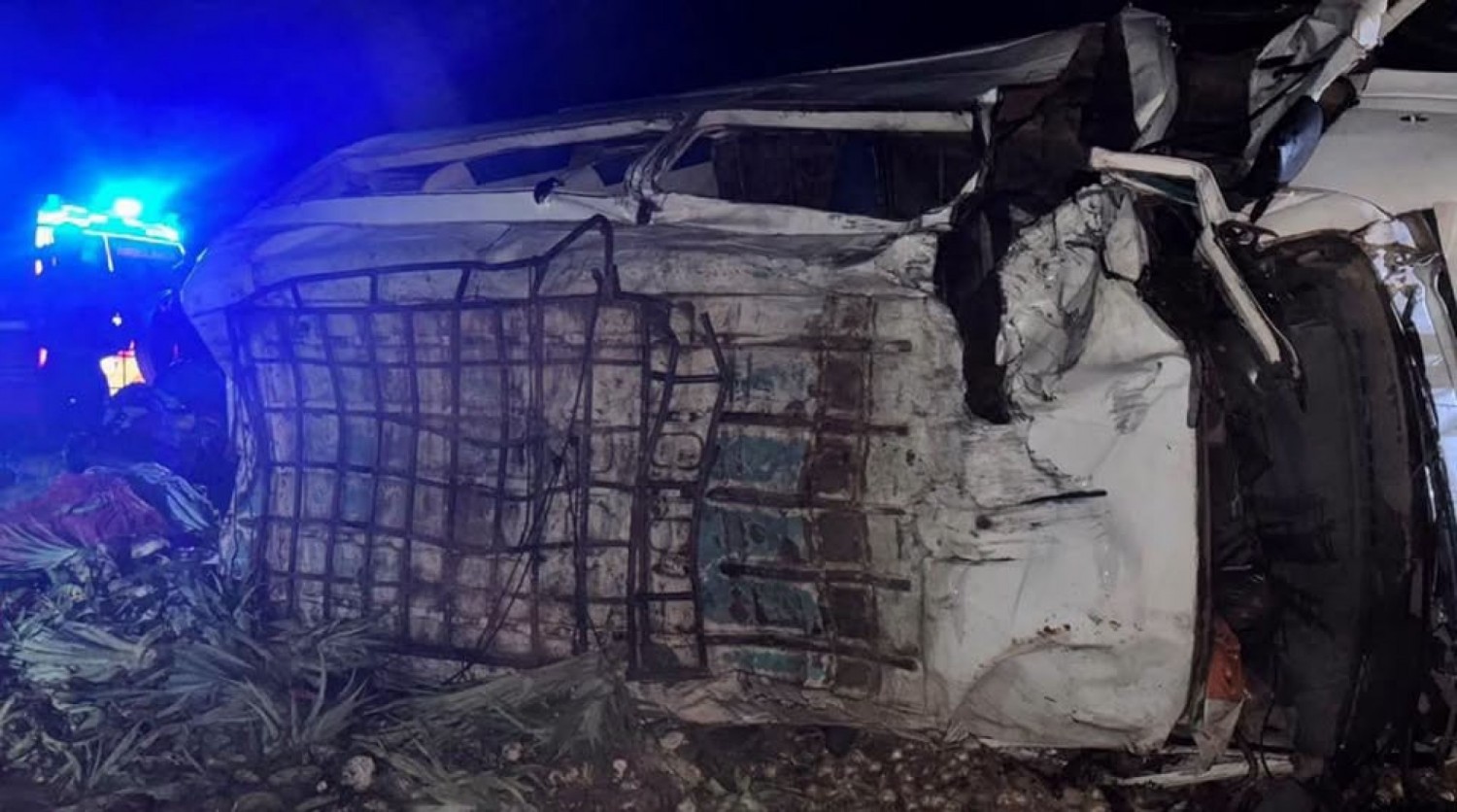 Côte d'Ivoire : Un accident causé par une crevaison des pneus entraîne la mort de deux passagers sur la route Ferké-Tafiré