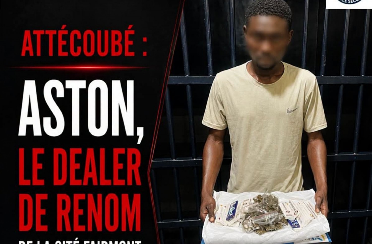 Côte d'Ivoire : Cité Fairmont, « Aston », soupçonné de trafic de drogue, déféré au parquet