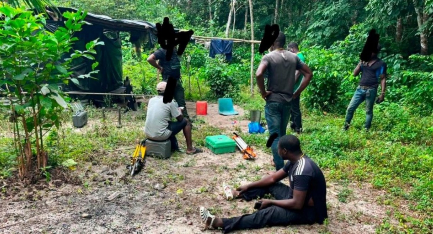 Côte d'Ivoire : Jacqueville, des individus pris en flagrant délit de création de zone à habiter dans une forêt classée