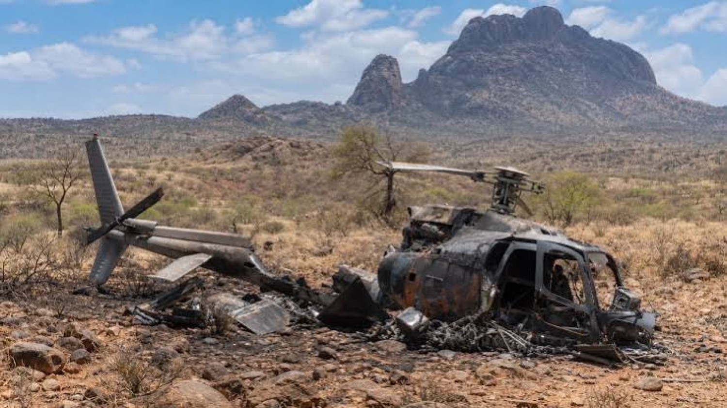 Kenya : Un hélicoptère s'écrase sur le mont Ololokwe avec des touristes à bord
