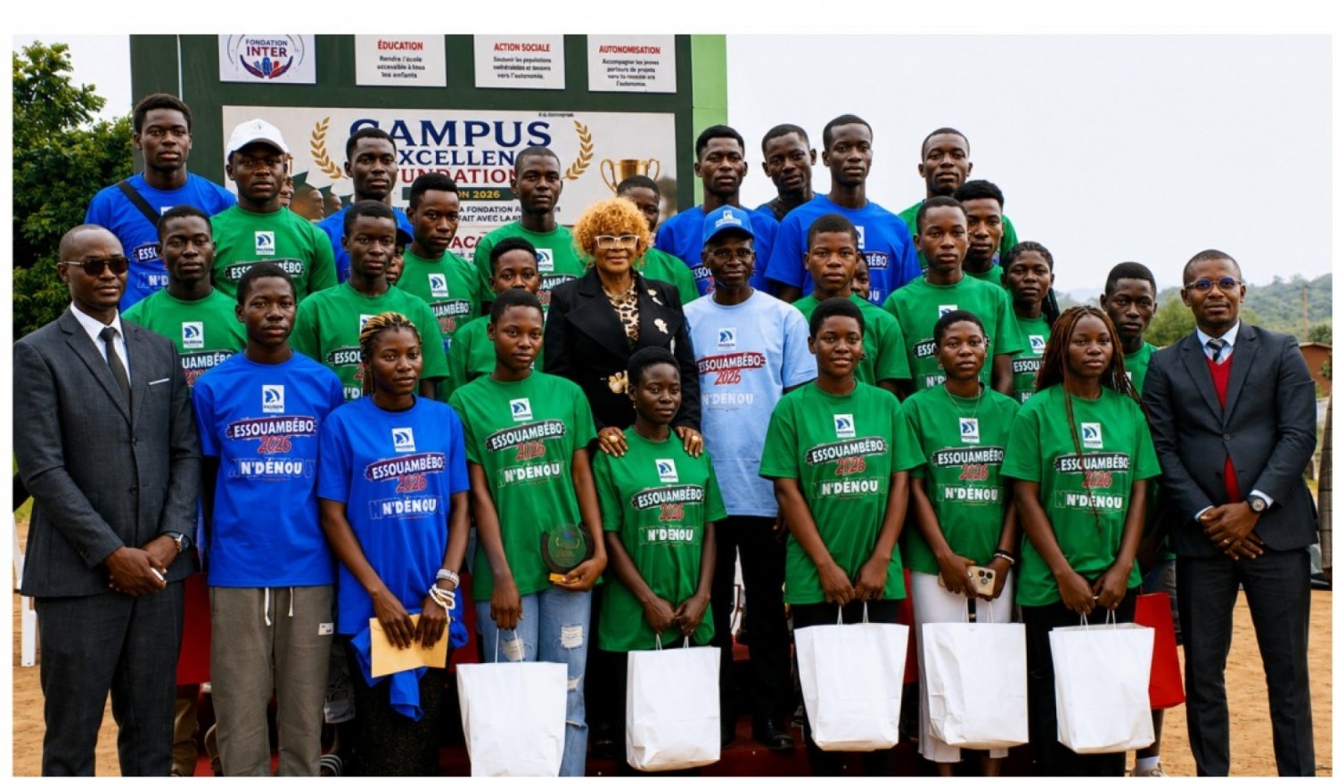 Côte d'Ivoire : La Fondation « CHIM-INTER » apporte son soutien aux meilleurs bacheliers et brevetés de l'année scolaire 2026 à N'Dénou (Yamoussoukro)