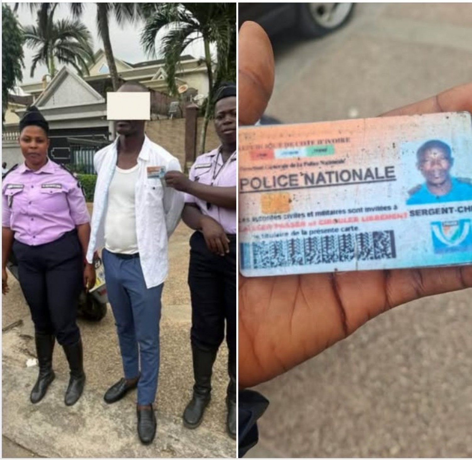 Côte d'Ivoire : Cocody, un faux sergent-chef de police interpellé lors d'un contrôle de routine