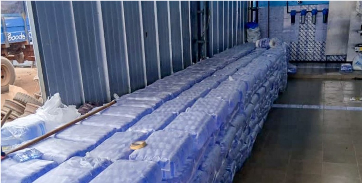 Côte d'Ivoire : Bouaké, des unités de fabrication d'eau de table démantelées pour « tromperie » et « publicité mensongère »