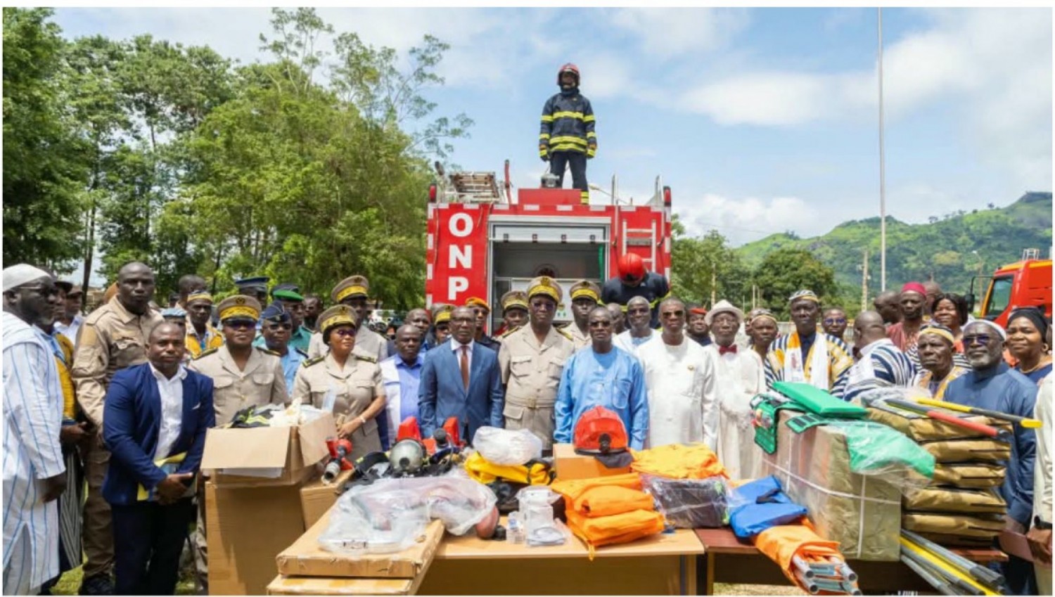 Côte d'Ivoire : Enième incendie à Man, l'ONPC équipé d'un camion-pompe d'une capacité de près de 3 500 litres