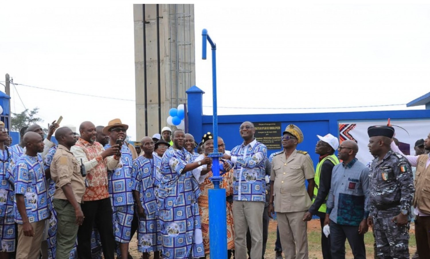 Côte d'Ivoire : Inauguration du château d'eau de Kokolopozo (Sassandra)