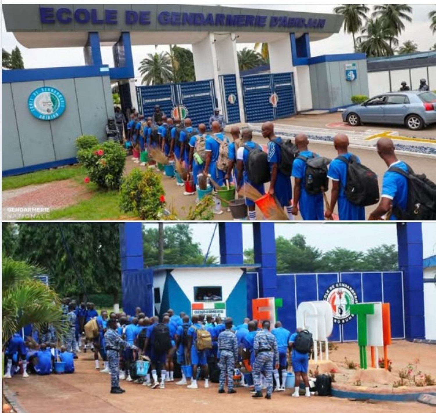 Côte d'Ivoire : Gendarmerie, les nouvelles recrues rejoignent les écoles pour débuter la formation