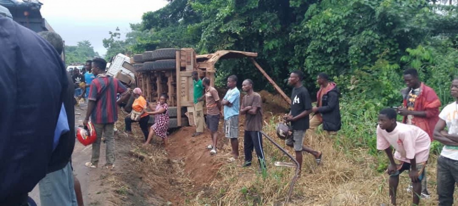 Côte d'Ivoire : Un mort dans une collision entre deux véhicules sur l'axe Man–Duékoué