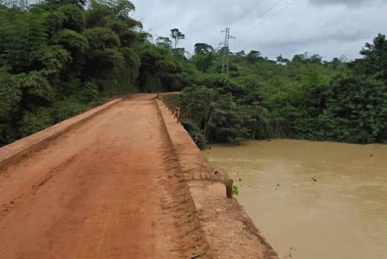 Côte d'Ivoire : Djouroutou (Guiglo), le pont du fleuve Hana menace de céder, l'inquiétude monte