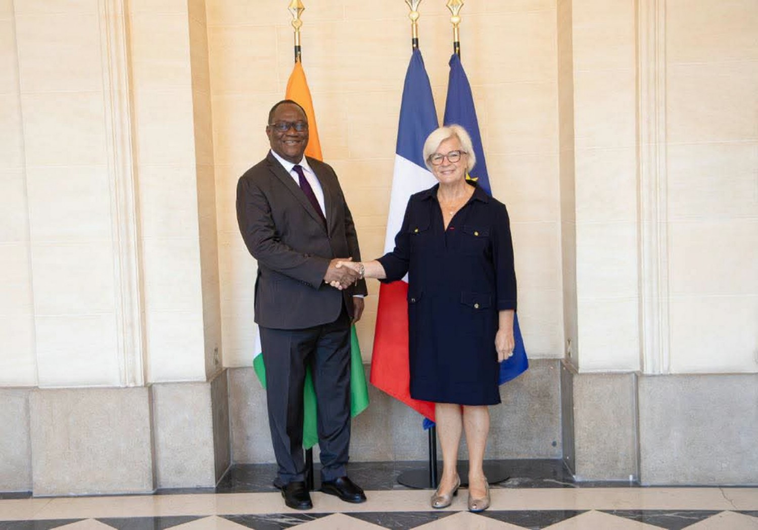 Côte d'Ivoire-France : à Paris, Téné Birahima et Catherine Vautrin veulent renforcer la coordination face aux enjeux sécuritaires de la sous-région
