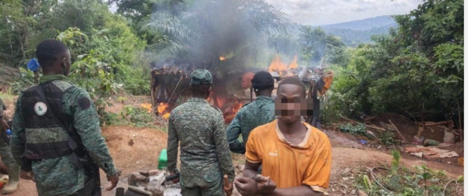 Côte d'Ivoire : Yamoussoukro, un orpailleur présumé arrêté à Kossou après une course-poursuite avec les Eaux et Forêts