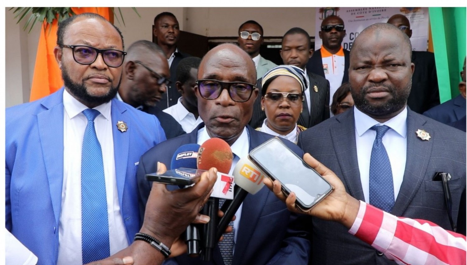 Côte d'Ivoire : Bouaflé, le président du Groupe Parlementaire RHDP Adama Koné explique les projets de loi aux populations