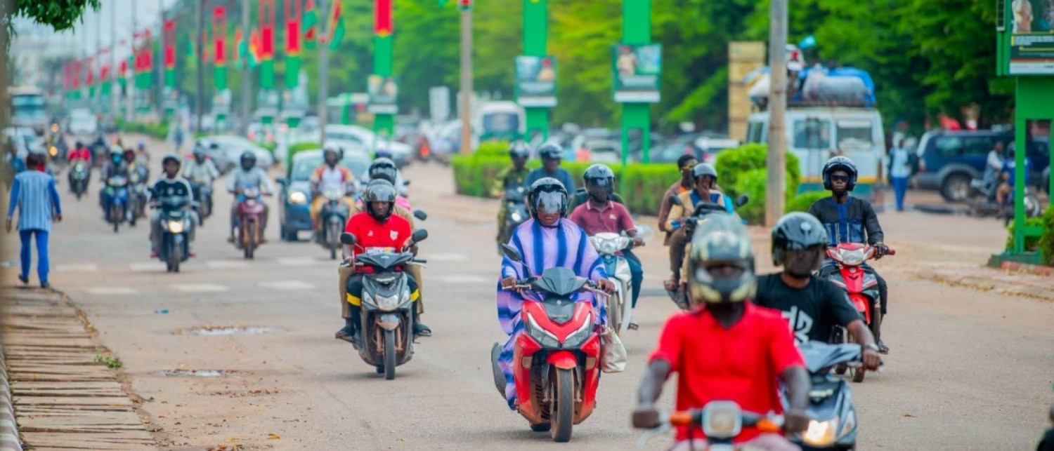 Burkina Faso : port du casque, 3000 FCFA d'amende pour tout contrevenant à compter du 1et octobre