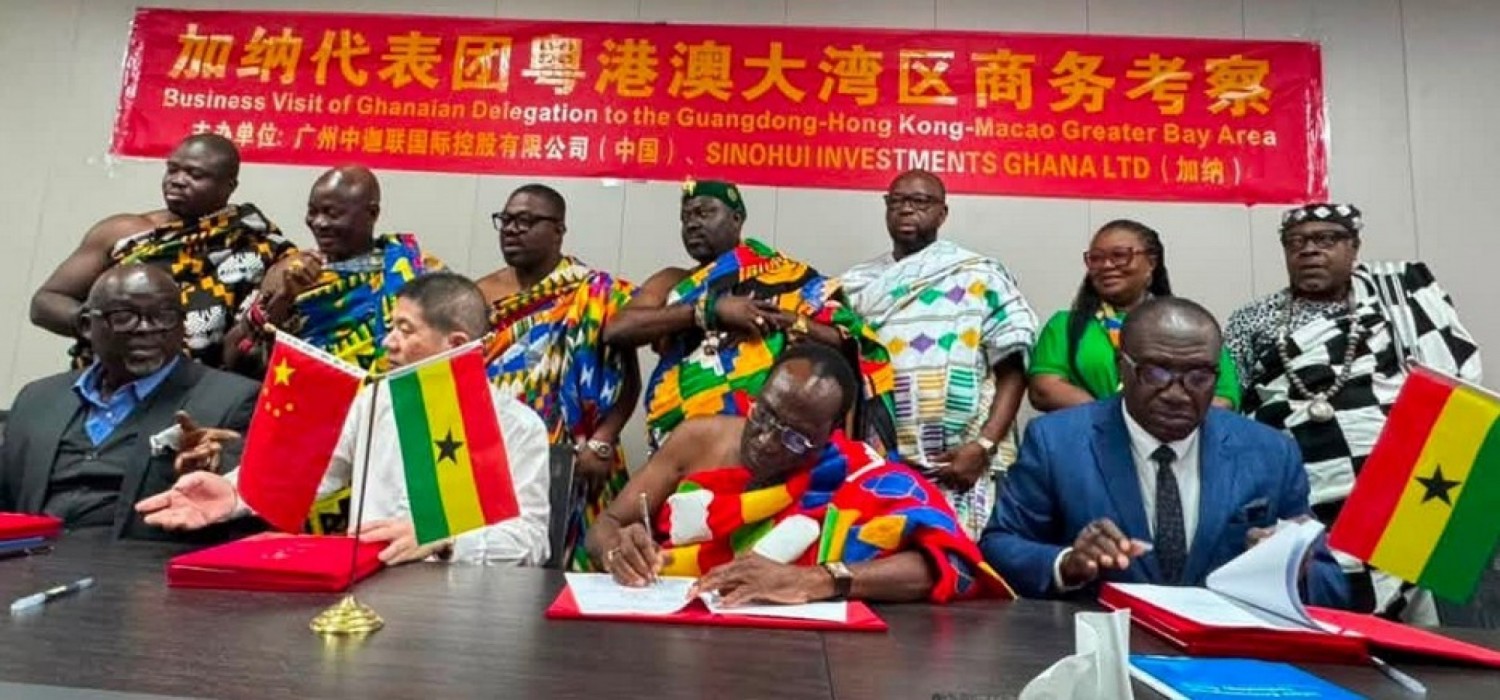 Ghana :  Visite des chefs traditionnels de la VR en Chine pour démarcher des investisseurs pour la région