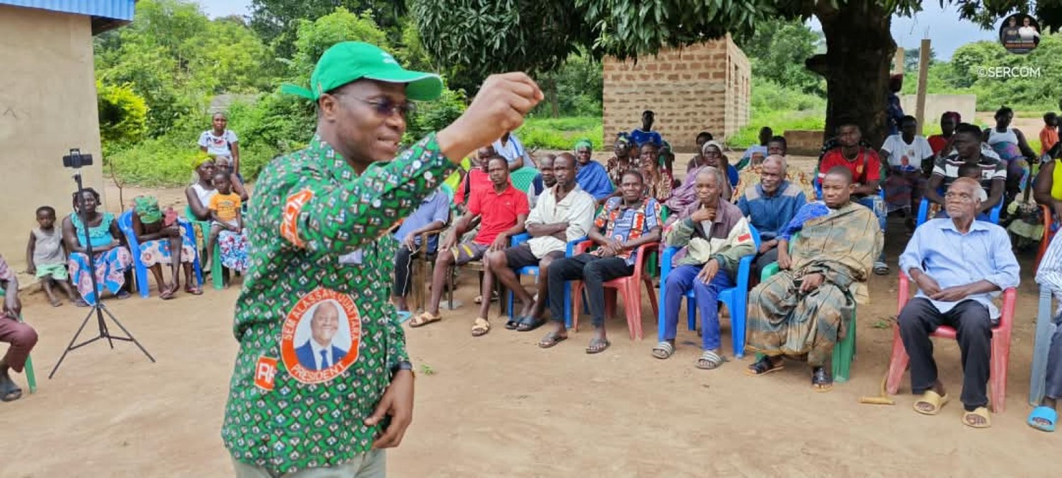 Côte d'Ivoire : Diabo, l'Hon. Koumoin René, le porte-voix fidèle d'Assahoré Jacques, communie avec 4 villages
