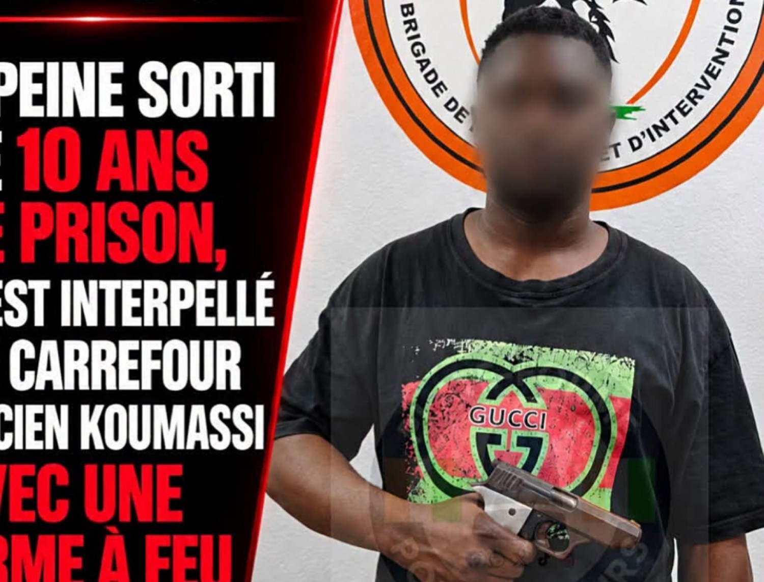 Côte d'Ivoire : Koumassi, interpellé avec une arme à feu, un ancien détenu au cœur d'une enquête