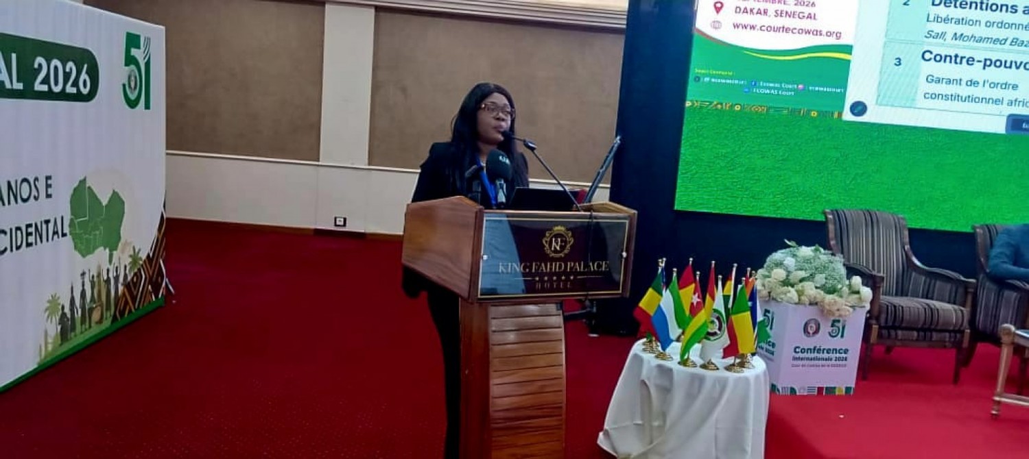 Côte d'Ivoire : Cour de justice de la CEDEAO, depuis Dakar, Patricia Ambeu plaide pour un dialogue renforcé entre juges nationaux et communautaires pour une juridiction plus proche