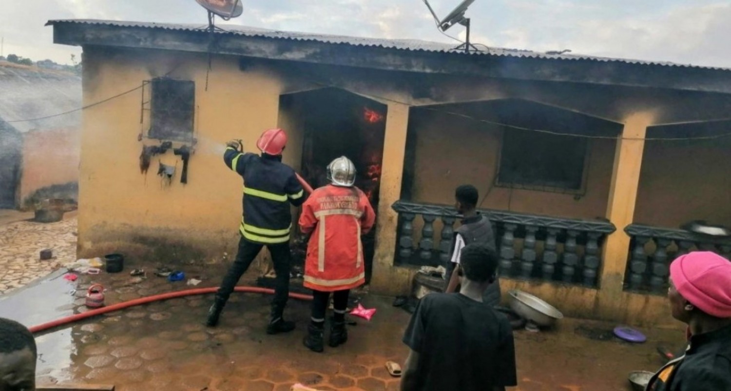 Côte d'Ivoire : Gagnoa, le feu dévore le domicile d'un enseignant à Dioulabougou