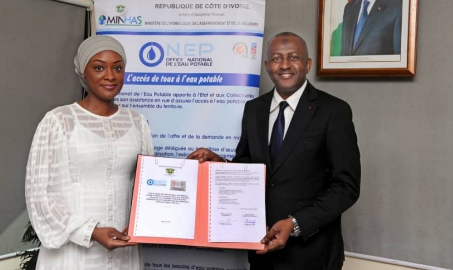 Côte d'Ivoire : L'ONEP et la CNPCCI s'allient pour garantir l'accès à l'eau potable dans les opérations immobilières