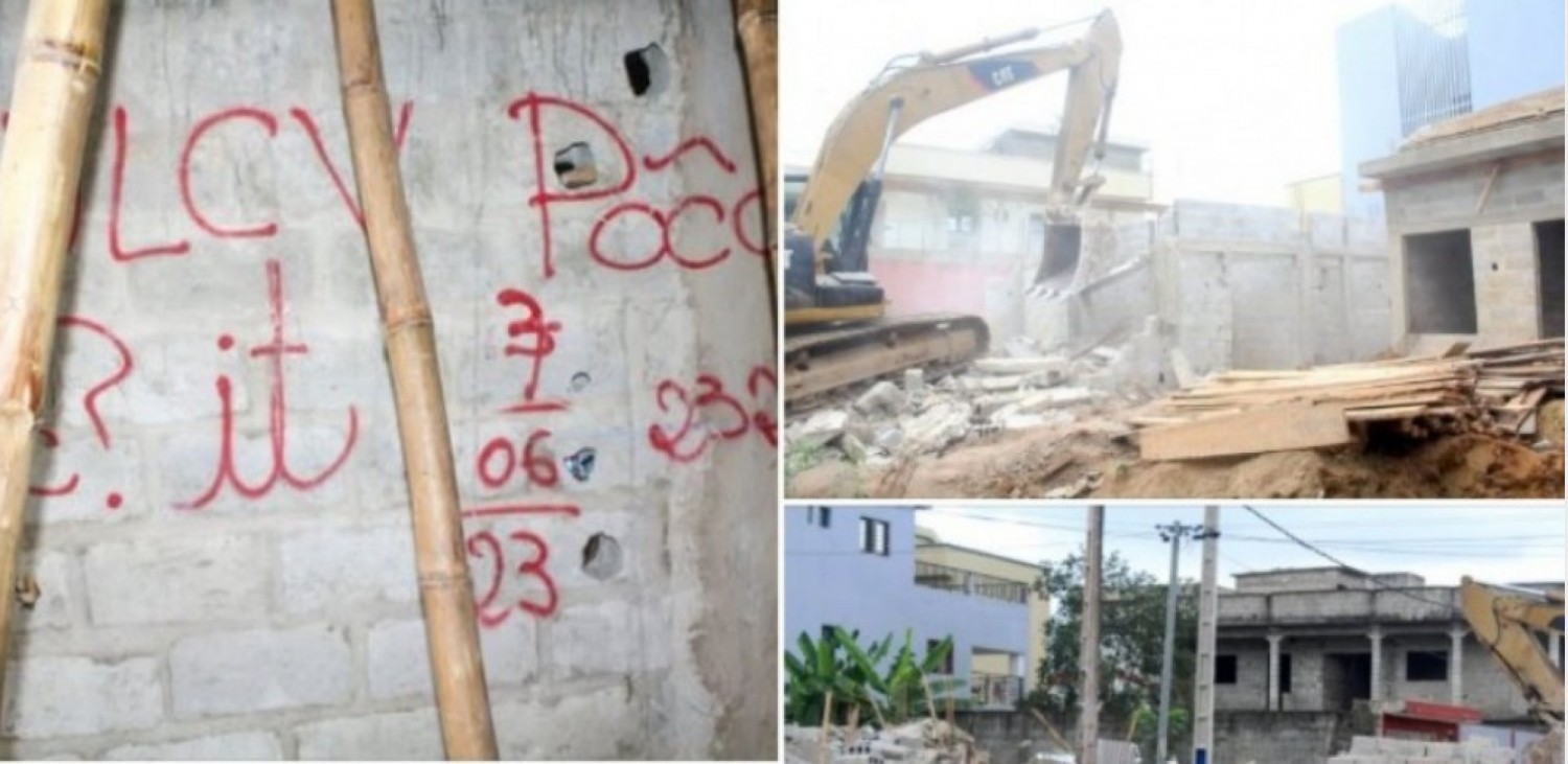 Côte d'Ivoire : Cocody, démolition d'une villa érigée sans permis de construire