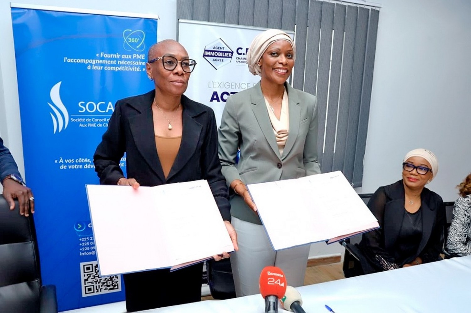 Côte d'Ivoire : Secteur de l'immobiliier, la SOCACI et la CDAIM s'engagent dans un partenariat pour mieux former, digitaliser et financer les PME